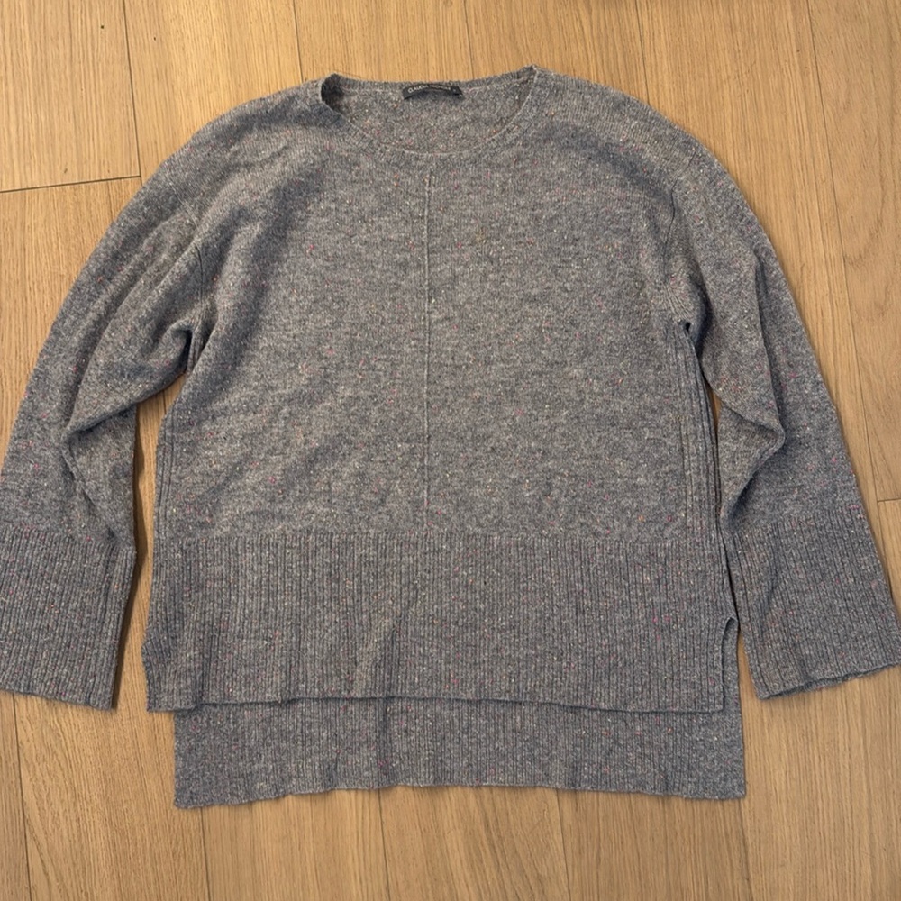 Speckled cashmere tunic